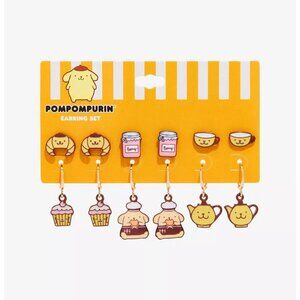 Sanrio Pompompurin Bakery Treats Earring Set